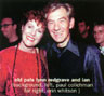 Birthday party backstage: Lynn Redgrave and Ian McKellen