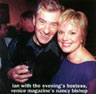 Birthday party backstage: Ian McKellen and Nancy Bishop