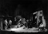 Garry O�Connor plays the guitar, Ian McKellen dies, tall Simon Relph watches and Richard Cottrell, sitting, plays out front in Camino Real, ADC 1958