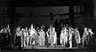 I know thee not, old man -- Act V, Scene 5. Shallow (Ian McKellen) far right, King Henry (Derek Jacobi) center, Falstaff (Clive Swift) center, Lady Percy (Eleanor Bron) left rear in white hood..