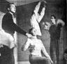 Dig it! rehearsal: Richard Cottrell, Elizabeth Proud, Ian McKellen and Michael Burrell