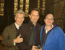 With Tom Hanks (Robert Langdon) and screenwriter Akiva Goldsman on location at Lincoln Cathedral, August 2005
