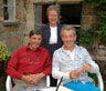 Sheelagh Knight and The Very Revd. Alec Knight, Dean of Lincoln, with the fellow alumnus of St. Catherines