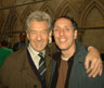 With cinematographer Salvatore Totino on location at Lincoln Cathedral, August 2005