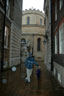 Down an alley-way, Temple Church rests between the ancient Inns of Court, where barristers are called to the bar and eventually practise out of the chambers of their clerks or agents.