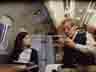 Sophie (Audrey Tautou) and Teabing (Ian McKellen) on his jet