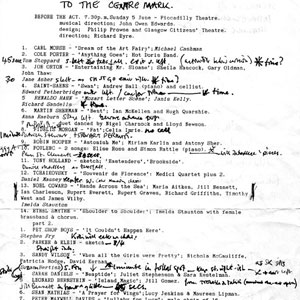 Running bill (Ian McKellen notes)