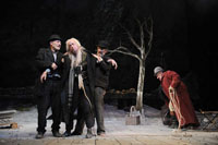 Patrick Stewart, Ronald Pickup, Ian McKellen, and Simon Callow  in Waiting for Godot