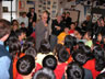 2004,   With Rafe Esquith (left in blue sweater) and the Hobart Shakespeareans  - Photo by Keith Stern