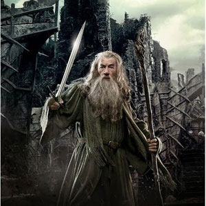 Spanish character poster: Ian McKellen is Gandalf in The Hobbit