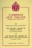 1960, DR FAUSTUS (Cambridge): Programme  