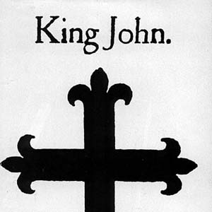 1975, KING JOHN: Programme cover  