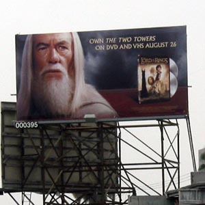 Gandalf Billboard, Los Angeles, 2003 Gandalf Billboard, Los Angeles, 2003