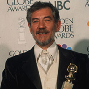 At the 54th Golden Globe Awards, where Sir Ian was presented with the award for Best Supporting Actor of 1996.