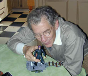 2000, X-MEN: With Magneto action figure  - Photo by Keith Stern