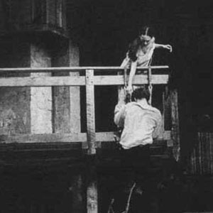 1976, ROMEO AND JULIET (1976): <I>At the end of the Balcony scene I clambered up the scaffolding to reach Juliet
(Francesca Annis).</I>  
