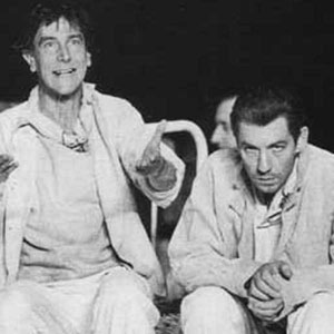 John Wood (Ivanov) rehearsing with Ian McKellen (Alexander)