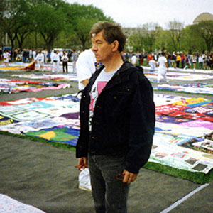With AIDS Quilt; March on Washington