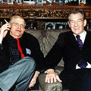 With David Hockney at Ed Limatos Pre-Oscar Party