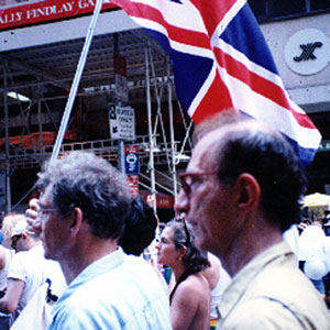 With Martin Sherman, New York Gay Games IV
