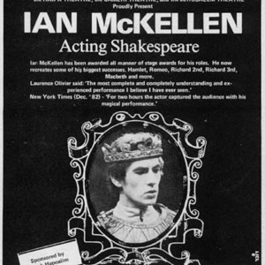 1983, ACTING SHAKESPEARE (British Council 1983 Tour): Advertisement for Israel tour  
