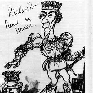 Hewison�s cartoon for: Punch Ian McKellen (Richard II)