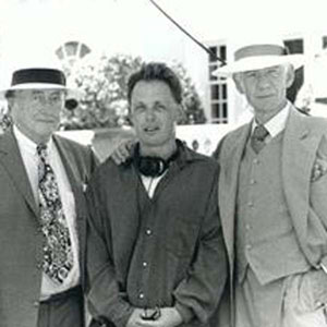 Curtis Harrington, Bill Condon and Ian McKellen on the set.