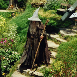 On the steps at Bag End