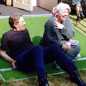 On location with Kathy Bates, Cornwall UK