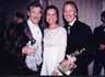 With Gretha Scacchi and Alan Rickman after winning the Golden Globes.