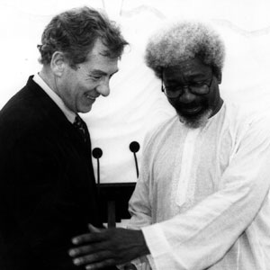 With Nobel laureate Wole Soyinka, Stratford-upon-Avon