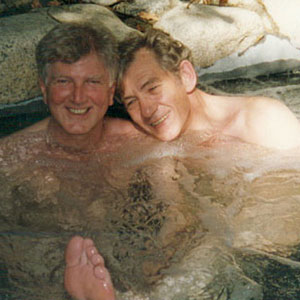 In the hot tub with Stephen Moore, Hollywood