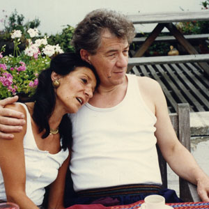 With Jane Lapotaire, London 1990