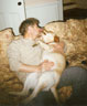 With a dog
