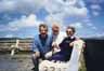 With sister Jean and stepmother Gladys on holiday in Galway