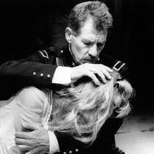 1989, OTHELLO: Iago with Imogen Stubbs (Desdemonia)  - Photo by Emma Williams