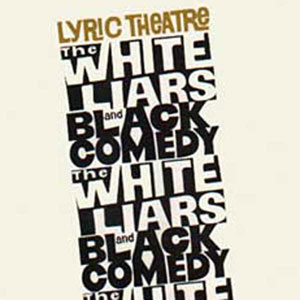 1968, THE WHITE LIARS / BLACK COMEDY: Programme Cover  