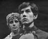 Desmond Gill as Dionysus and Ian McKellen as Pentheus