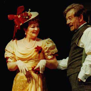 With Clare Higgins