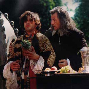 Robet Downey, Jr. (Merevil) and Ian McKellen (Will Gates)