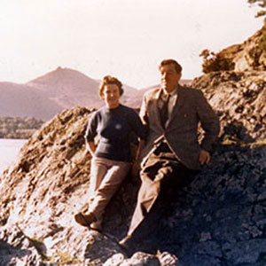 Denis Murray McKellen (father) on holiday in the Lake District with second wife Gladys