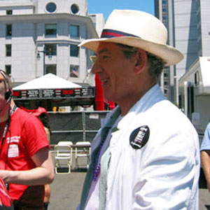 2002, SAN FRANCISCO PRIDE: With Georgina Beyer, MP from New Zealand, SF Pride  - Photo by Keith Stern