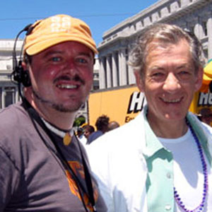 2002, SAN FRANCISCO PRIDE: With Teddy Witherington, Director of SF Pride  - Photo by Keith Stern