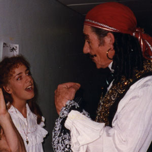 Backstage at at the NT with Daniel Evans (Peter Pan)
