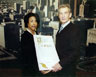 Receiving a proclamation from Jan Perry, City Councilmember, 9th District Los Angeles