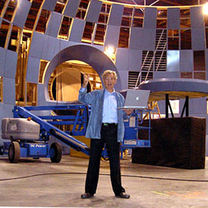 2002, X2: On the Cerebro set, doing ADR for THE TWO TOWERS trailer  - Photo by Daniel Harris