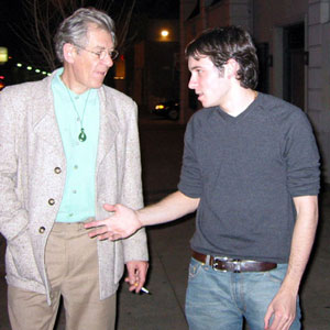 2002, X2: Ian McKellen and Daniel Harris, Los Angeles, February 2002  - Photo by Keith Stern
