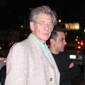 2002, X2: Ian McKellen and Michael Dougherty, Los Angeles, February 2002  - Photo by Keith Stern