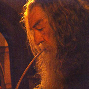 Gandalf with pipe