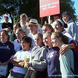 2002,   Seattle AIDS Walk, with Franklin High Students  - Photo by Opuntia Filmworks